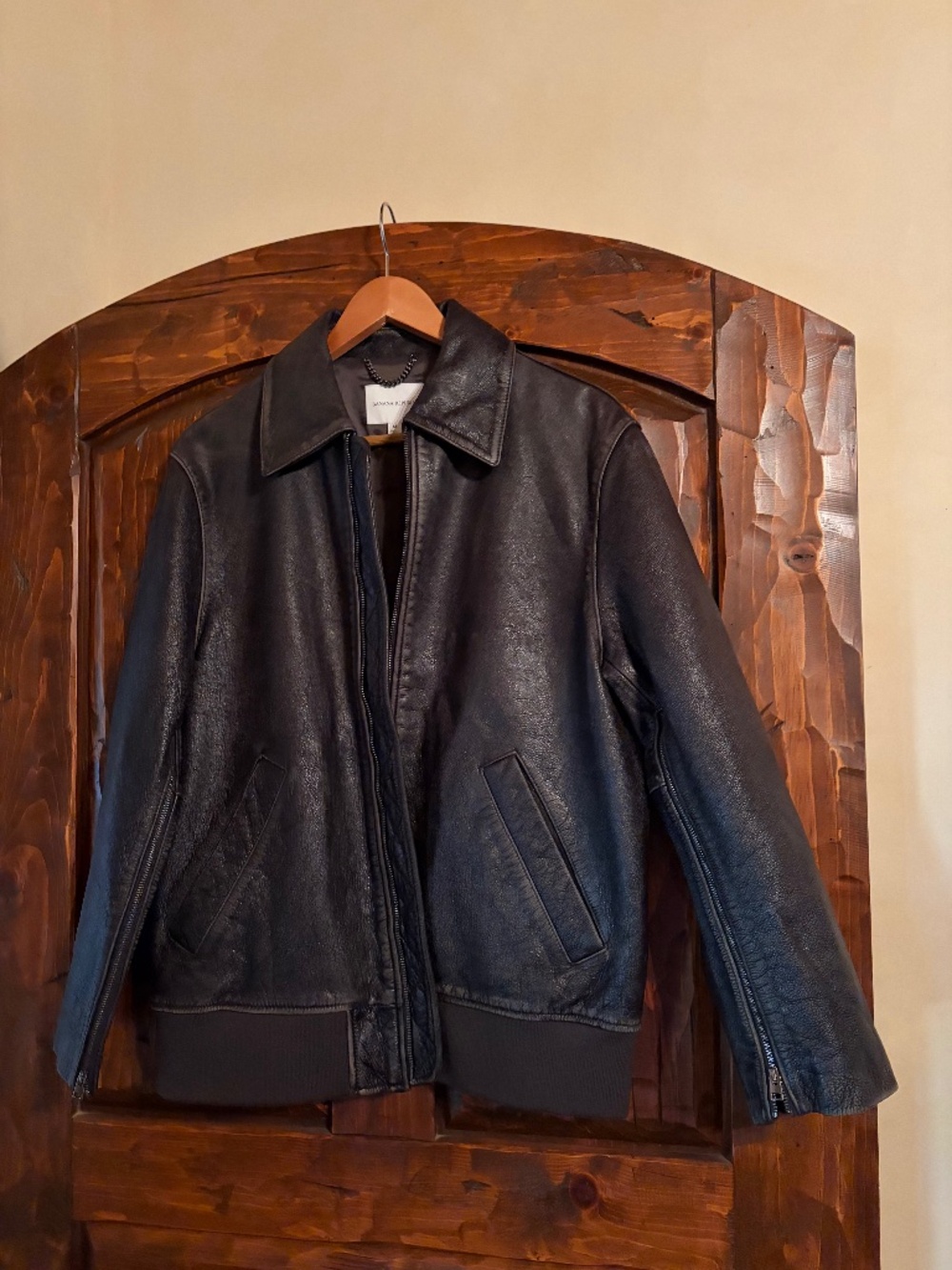 Banana Republic Distressed Leather Jacket